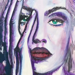 Violet Original Artwork by Adriana Elena