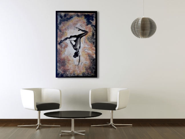 Yoga Girl 4 Original Artwork by Adriana Elena