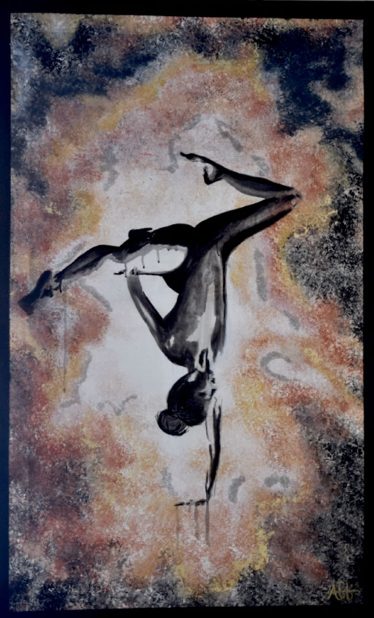 Yoga Girl 4 Original Artwork by Adriana Elena